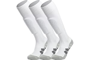 APTESOL Knee High Soccer Socks (1/3/5 Pair) Team Sport Cushion Athletic Socks for Kids Youth Adult