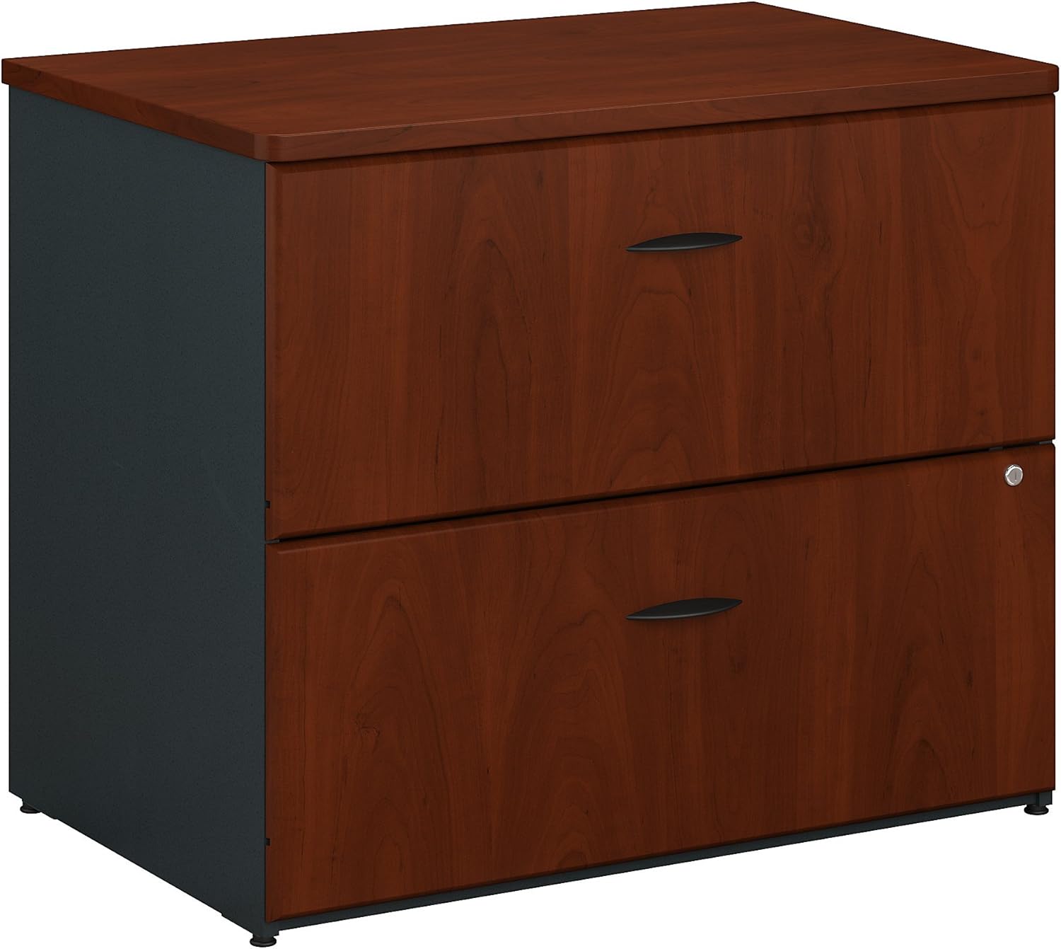 Amazon Com Bush Business Furniture Series A 36w Lateral File Cabinet In Hansen Cherry And Galaxy Furniture Decor