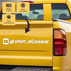 Personalized Custom Social Media Decal - Stickers