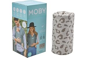 Moby Wrap Baby Carrier | Element | Baby Wrap Carrier for Newborns & Infants | #1 Baby Wrap | Baby Gift | Keeps Baby Safe & Secure | Adjustable for All Body Types | Dusted Leopard