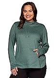RBX Women's Plus Size Hoodie Top with Pocket, Super