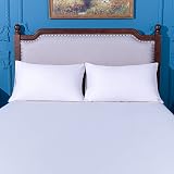 NTBAY 2 Pack 100% Brushed Microfiber Pillowcases 50x90 cm White view 4