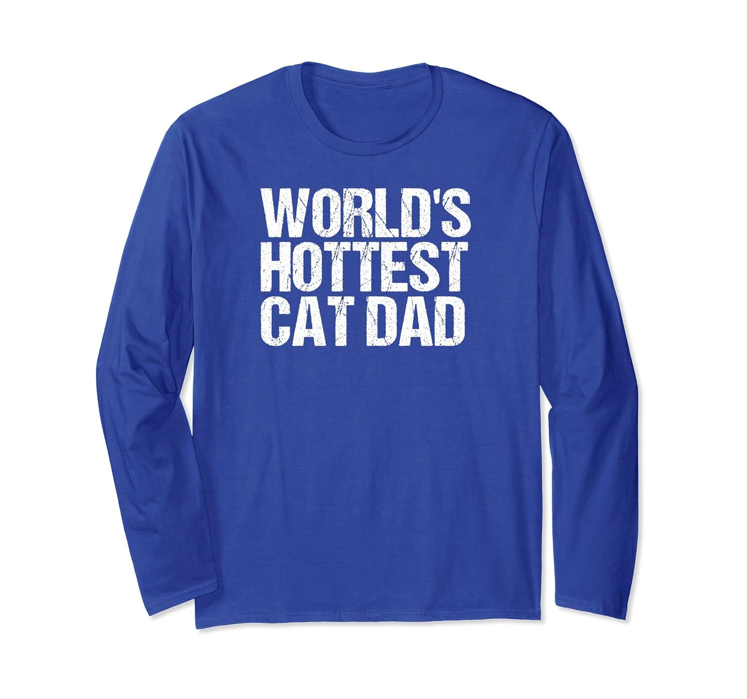 World's Hottest Cat Dad Long-Sleeved Shirt-anz