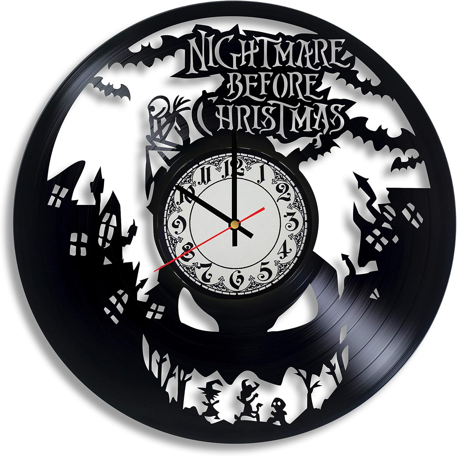 The Nightmare Before Christmas Art Vinyl Wall Clock, The