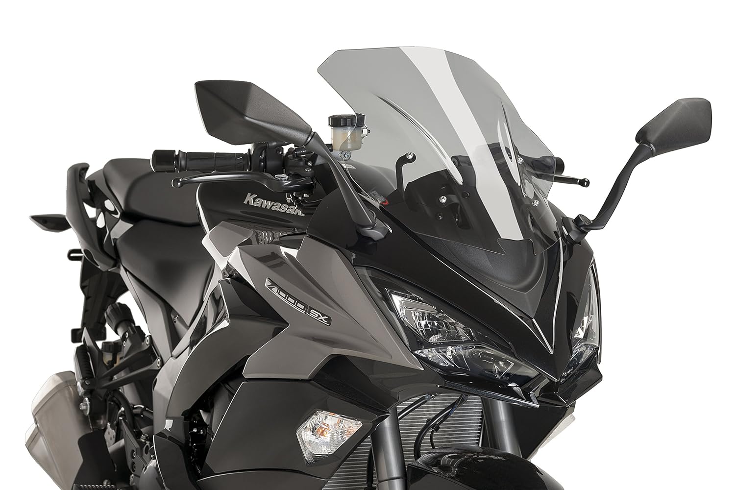 Puig 17-18 Kawasaki ZX1000ABS Racing Windscreen (3mm) (Smoke)