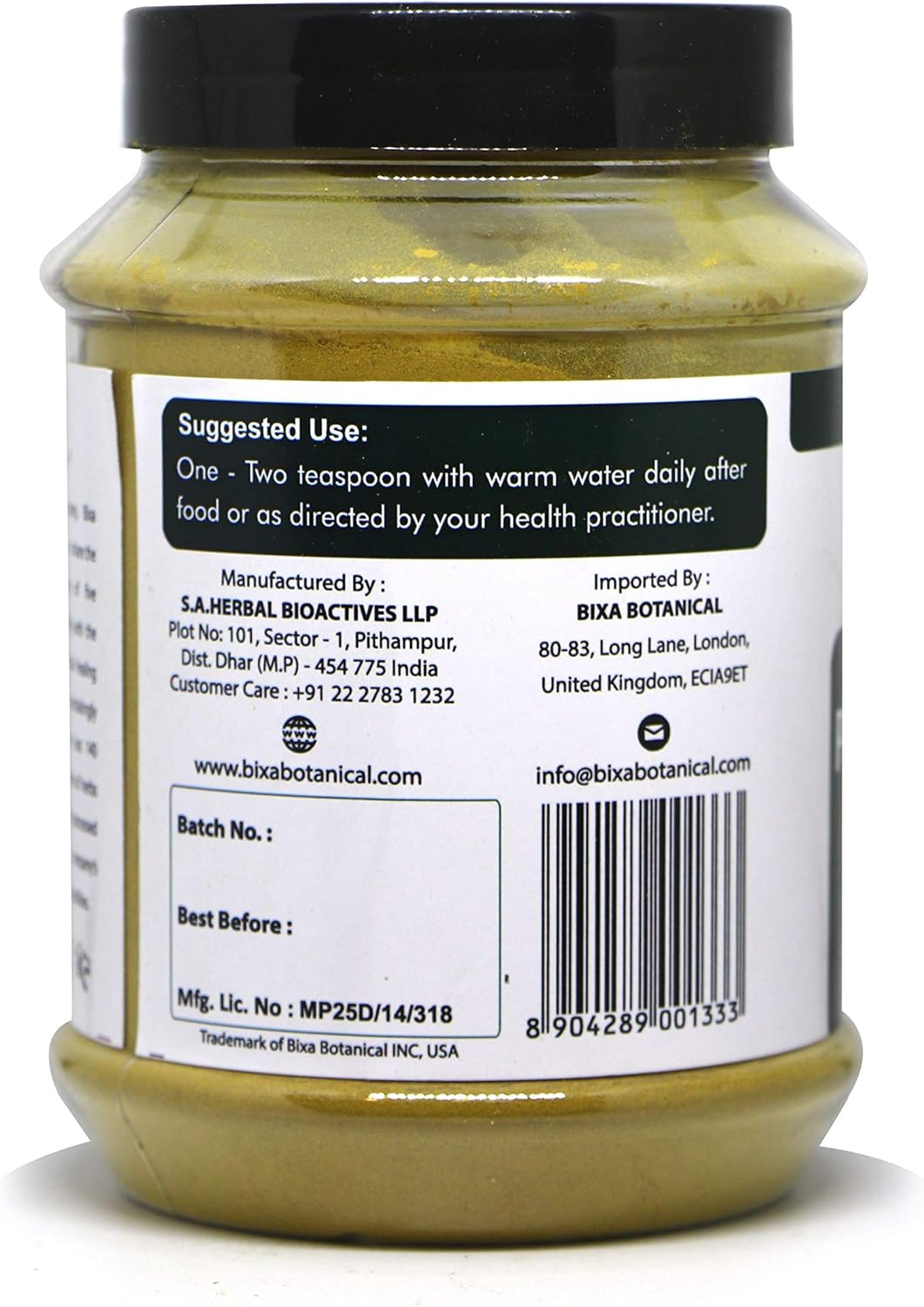 Pomegranate Peel Powder (Punica granatum) - 1 Pound (16 Oz) | Ayurvedic Herbal Supplement Helps to Control Loose motions, Improves Digestion: Health & Personal Care