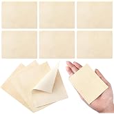 Potchen 20 Pieces Pre Cut Chamois Pottery Clay Ceramic Tool | Shammy Leather for Trimming Pot Rims, Polishing Ceramic Surfaces, Pottery Wheel Work, Soft Absorbent Tool