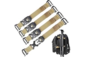 Pitozer Molle Backpack Straps Tactical Rush Tier System Molle Attachment for Tactical Military Backpack Plate Carrier Gear Accessories Compression Fastening Strap Pack Attachment Strap with Buckle