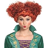 Disguise Disney Hocus Pocus Wini Deluxe Wig Costume Accessory, Red, Adult Size
