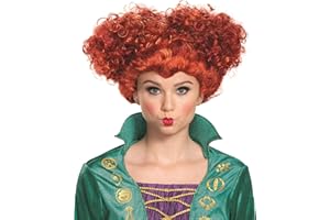 Disguise Women's Winifred Deluxe Wig Costume Accessory, Red, Adult Size US