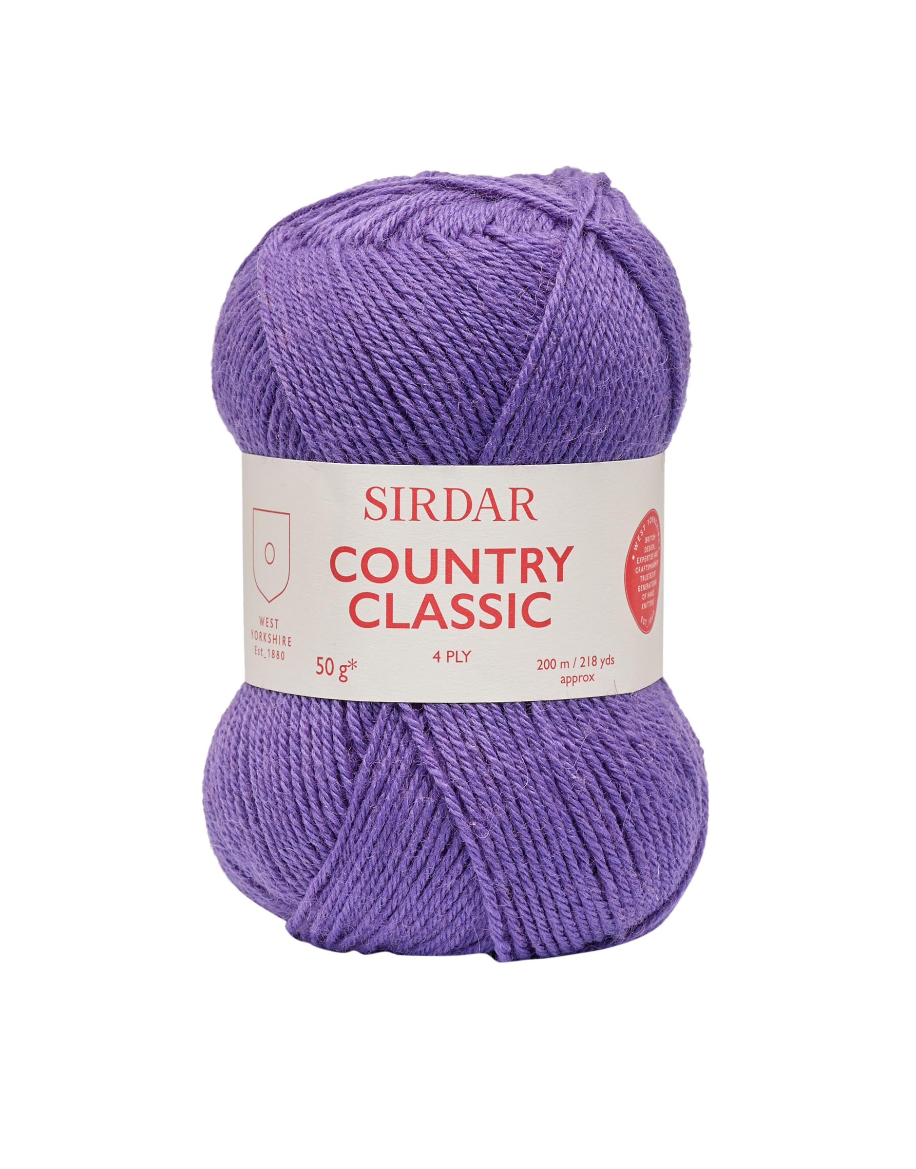 Sirdar Country Classic 4 Ply, Purple (961), 50g