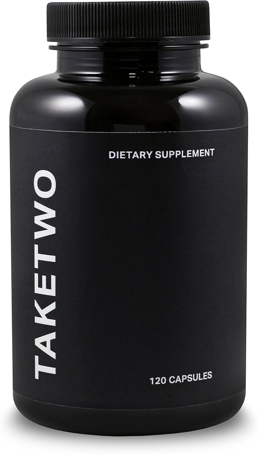 Take Two - Vegan Dietary Fiber Supplement for Men, Pure Digestive Cleanliness, 120 Capsules: Health & Personal Care