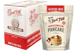 Bob’s Red Mill Gluten Free Pancake & Waffle Mix, 1.5 Pound (Pack of 4) – Whole Grain, Makes 34 Pancakes per Bag