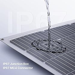 Topunive 100W 12V Flexible Solar Panel 9BB