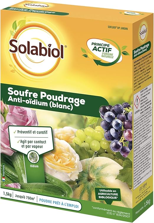 Solabiol Sosouf15n Soufre Poudrage Action Preventive Et Curative 1 5 Kg 19 9 X 7 7 X 28 Cm Amazon Fr Jardin