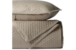 BIOWEAVES 100% Organic Cotton Quilt King Size - Diamond Stitched Quilted bedspreads - All Season Oversized Coverlet Set - GOTS Certified Bedding Set | 1 Quilt & 2 Pillow Shams