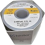 Kester Solder 24-6040-0027 44 Series Core Size 66 Sn60 Pb40 Activated Rosin Cored 21 Awg Solder Wire