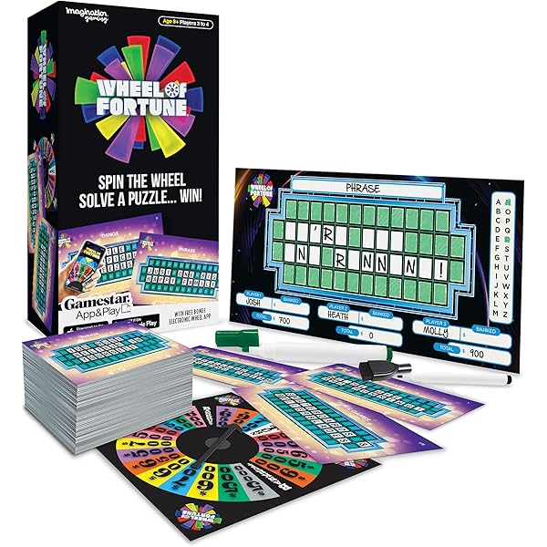Wheel of Fortune　英語 Wheel of Fortune Jumbo Card Game – Deluxe Edition | 1Di Canada