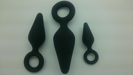BACKBORD Anal Plug by BIG DINGELING, 3er Set Anal Silikon Butt Plug, Trainings Set in S & M & XL Plug, für deine Analdehnung