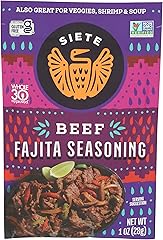 Siete Beef Fajita Seasoning Mix | Seasoning for Beef, Shrimp, and Veggies | Gluten Free | Vegan | Non GMO | Whole30 Approved 