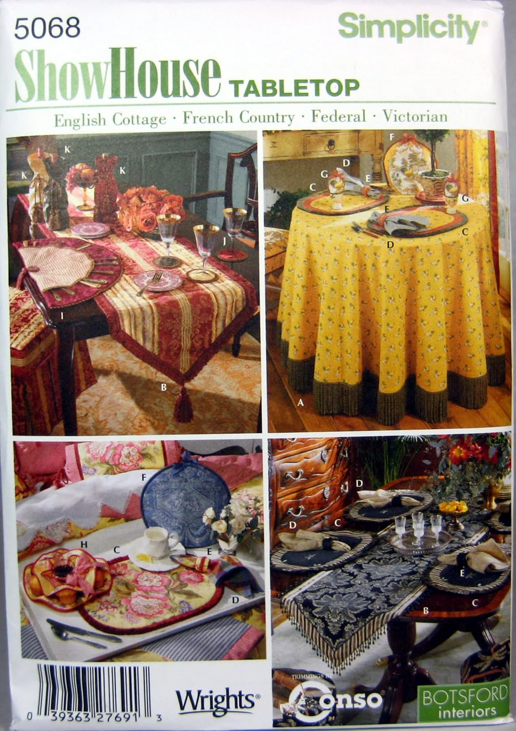 Simplicity Sewing Pattern 5068 Home Decorating, One Size