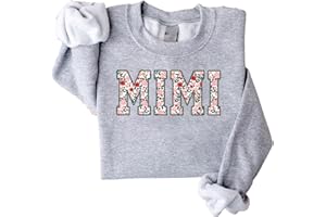NONI Personalized Embroidered Applique Grandma Sweatshirt Custom Nana Mimi Granny Mamaw Mama Women Gift Mothers Day 2024