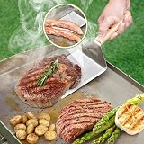 onlyfire BBQ Griddle Accessories Kit 2 Burger Melting Domes Spatula Press view 5