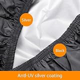 Tonhui Lawn Tractor Cover 183x137x117cm Waterproof Dust Wind Resistant view 4