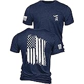 Nine Line American Flag T-Shirt for Men, USA Made Patriotic Shirt, 9 Line Apparel, Military Veteran Shirt, Freedom Shirt