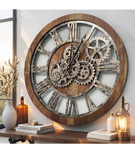 Hermle AVA 30906000791 – Mechanische Wanduhr Aus Glas & Nickel, 8-Tage-Glockenschlagwerk, 55,9 X 10,2 Cm