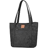 DOURR Womens Shoulder Handbags Heavy Duty Canvas Work Tote Retro Bucket Bag
