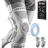 NEENCA 2 Pack Knee Braces for Knee Pain, Compression Knee Sleeves with Patella Gel Pad & Side Stabilizers, Knee Support for Meniscus Tear, Arthritis, Joint Pain, ACL, Runner, Workout
