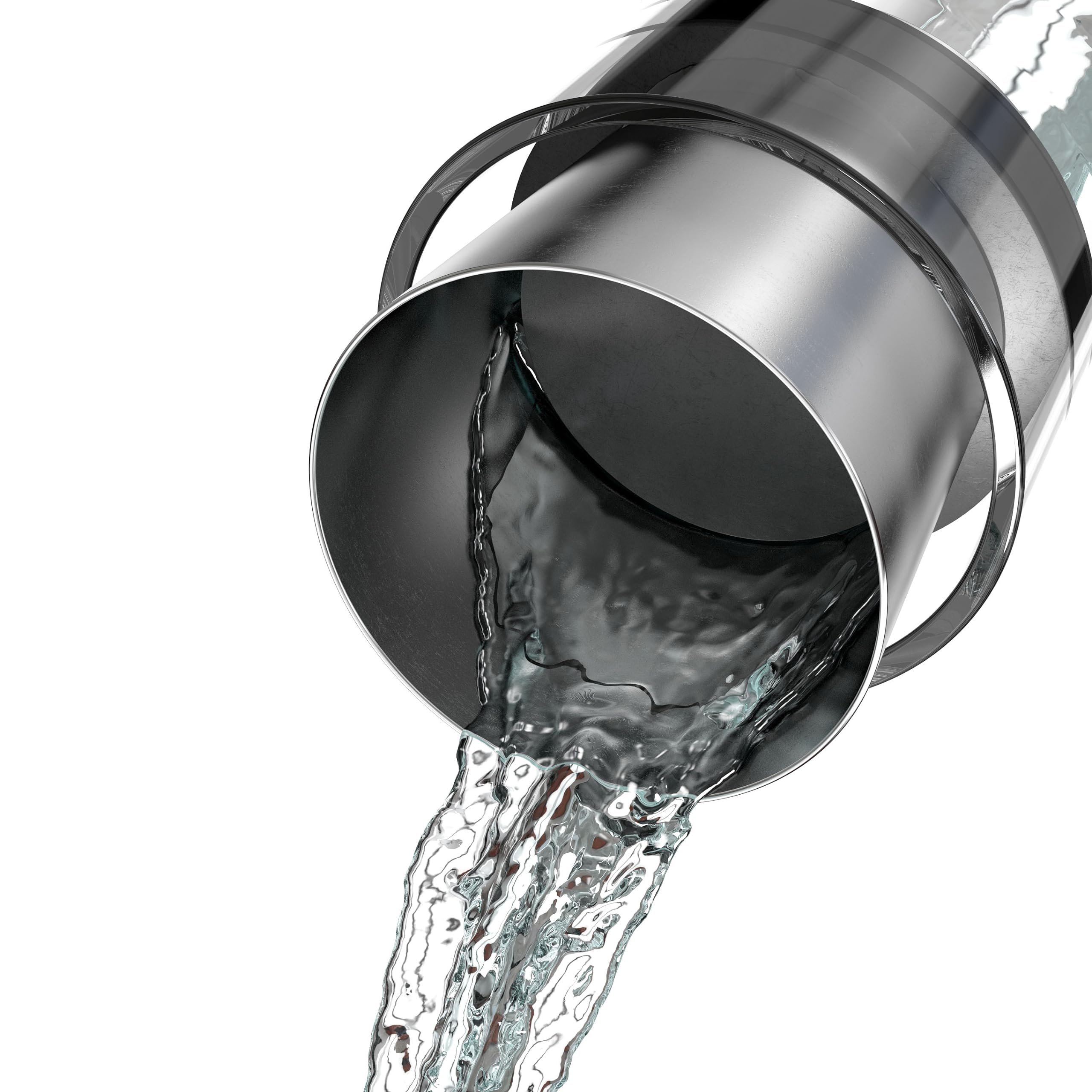 Emsa 515675 Flow Slim Glaskaraffe | 1 Liter | Automatische Verschlussklappe | Edelstahl |10.5 x 10.5 x 37.5 cm 2