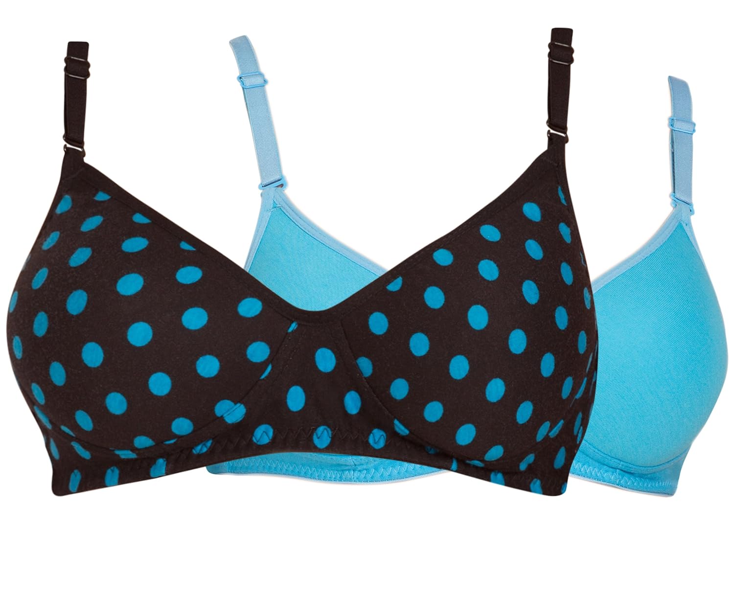 tweens printed full coverage padded t-shirt bra pack of 2