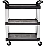 Amazon Basics Service Cart, 20x30, 300 lbs Capacity, 1-pack, Black - RC2030A