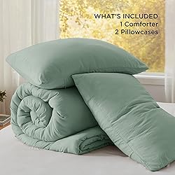 Bedsure King Size Comforter Set, Sage Green Soft