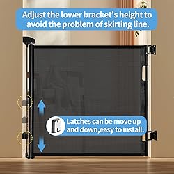 Veraste Retractable Baby Gate,Mesh Baby Gate or