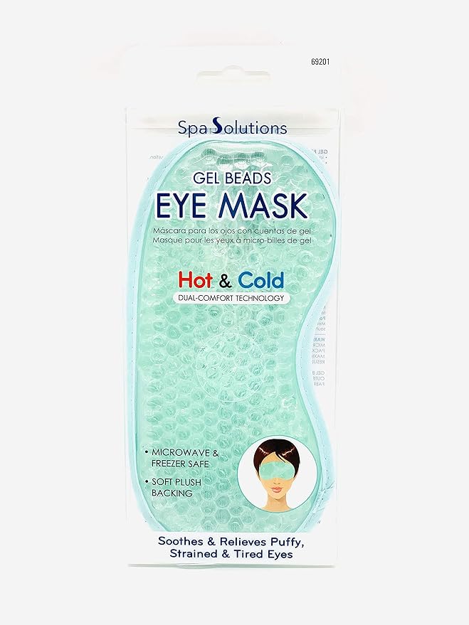 Spa Solutions Gel Beads Eye Mask Teal Beauty