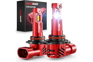 Torchbeam 2025 9012 Bulbs Combo, 9012 45000LM Fog Light Powersports Bulbs for ATVS, 3 Minutes Installation with 15000RPM Cooling Fan, 1:1 Size Plug and Play, Pack of 2
