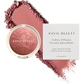 Ravie Beauty Endless Diffusion Baked Blush, Long-Lasting, Paradise | Smooth, Natural Finish for Cheeks, 3 Shades, 0.25oz