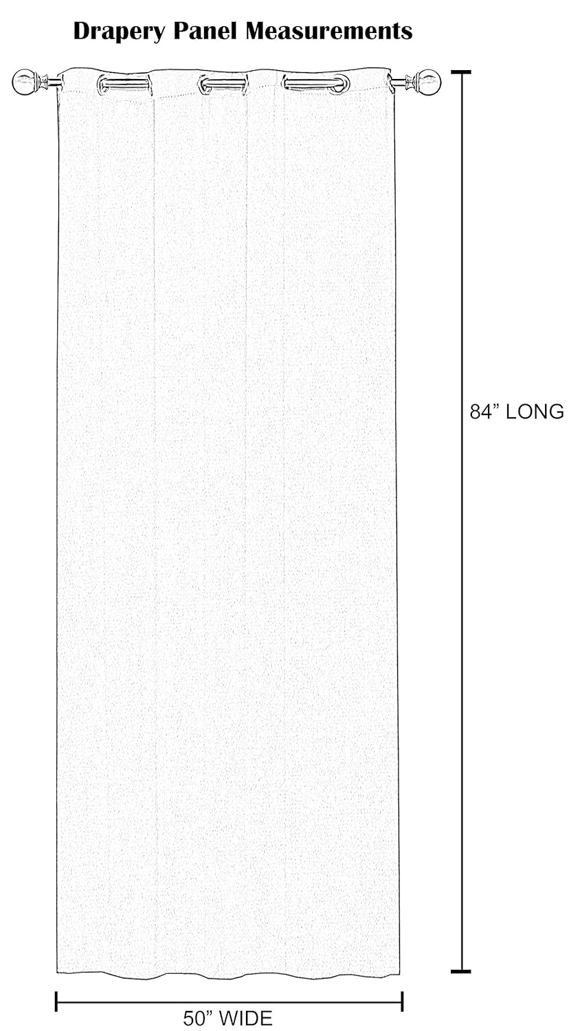 RSH Décor Indoor/Outdoor Brush Nickel Grommet Curtain Panel Made from Sunbrella Canvas Buttercup Yellow (50 W x 108 L)