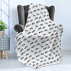 Ambesonne Animal Throw Blanket, Anteaters Star Wild