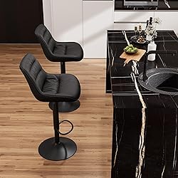 Kidol & Shellder Bar Stools Set of 2 Swivel