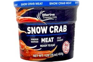 TEAMORE Snow Crab Meat, Wild Caught, Ready to Eat, 1 lb | 454 g