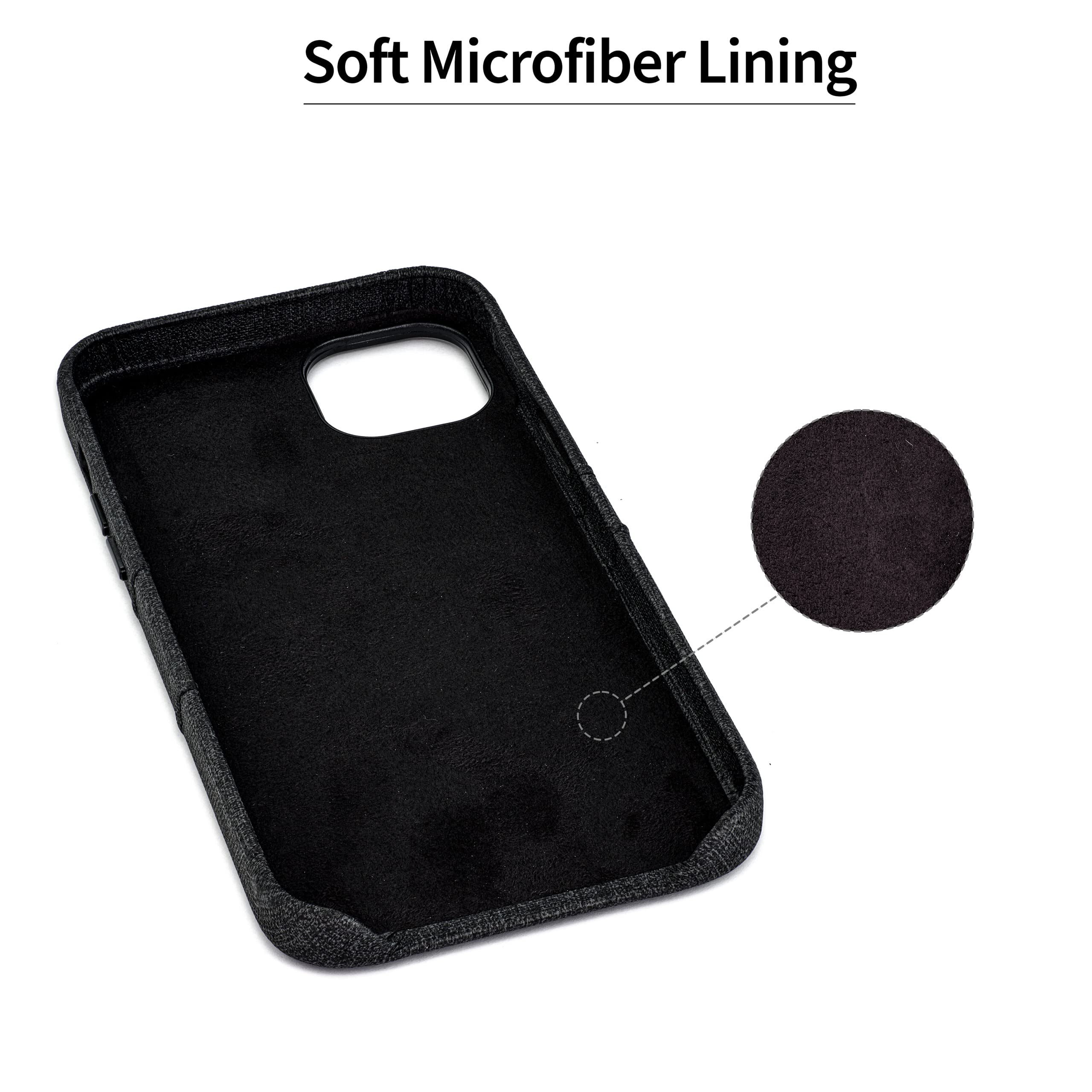 Dockem iPhone 14 Plus Card Case with Built-in Metal