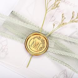 Yoption Letter Wax Seal Kit, Vintage Initial