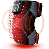 LTW Knee Massager with Heat and Red Light Therapy, Cordless Heated Knee Brace with 3 Heat/3 Vibration/5 Light Levels, 72 Red&Infrared Lights, 5000mAh Massager for Knee Elbow Shoulder