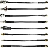 NooElec SMA Cable Connectivity Kit - Set of 8 RF Adapter Cables for NESDR Smart (RTL-SDR), HackRF One and Other SMA Software 