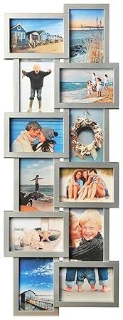Henzo Holiday Gallery 12Frame grau Galerierahmen, Plastik, 82 x 30 x 2,5 cm