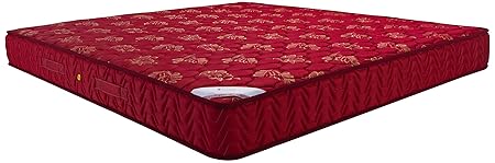 Amazon Brand - Solimo 6-inch King Spring Mattress (Maroon, 78x72x6 Inches)